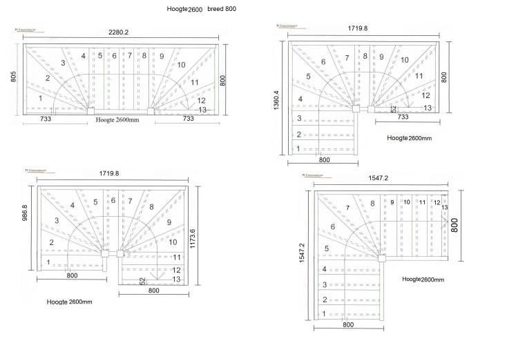 trap hoogte 2600 800breed