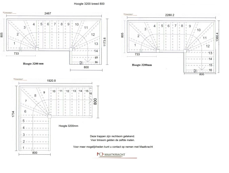 trap hoogte 3200 800breed